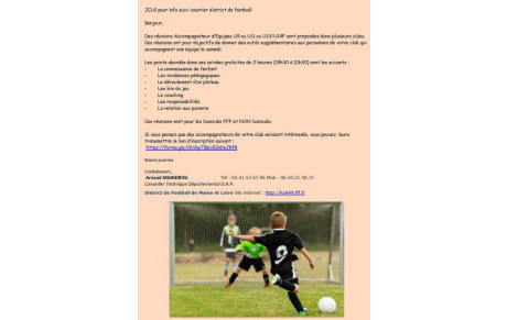 encadrement U10 / U11