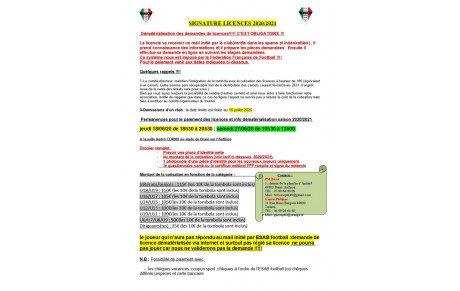 Licences 2020-2021