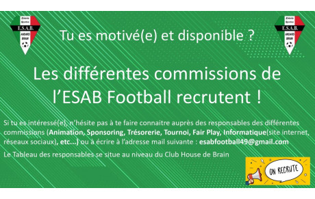 Les commissions recrutent