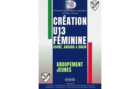 Création U13 Féminines
